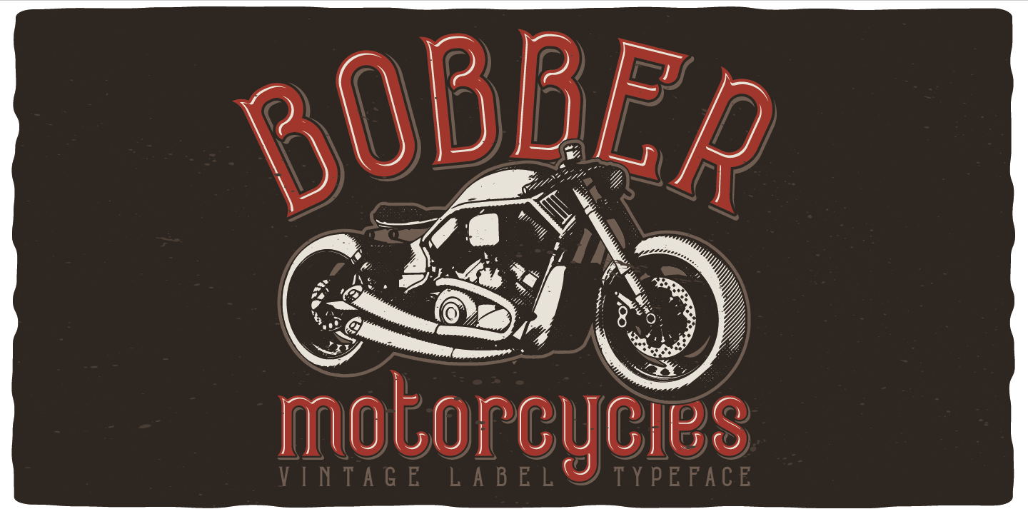 Schriftart Bobber Motorcycles